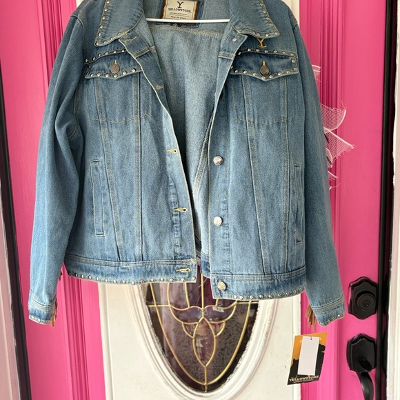 Fringed Blue Jean Jacket - Picture 4 of 13